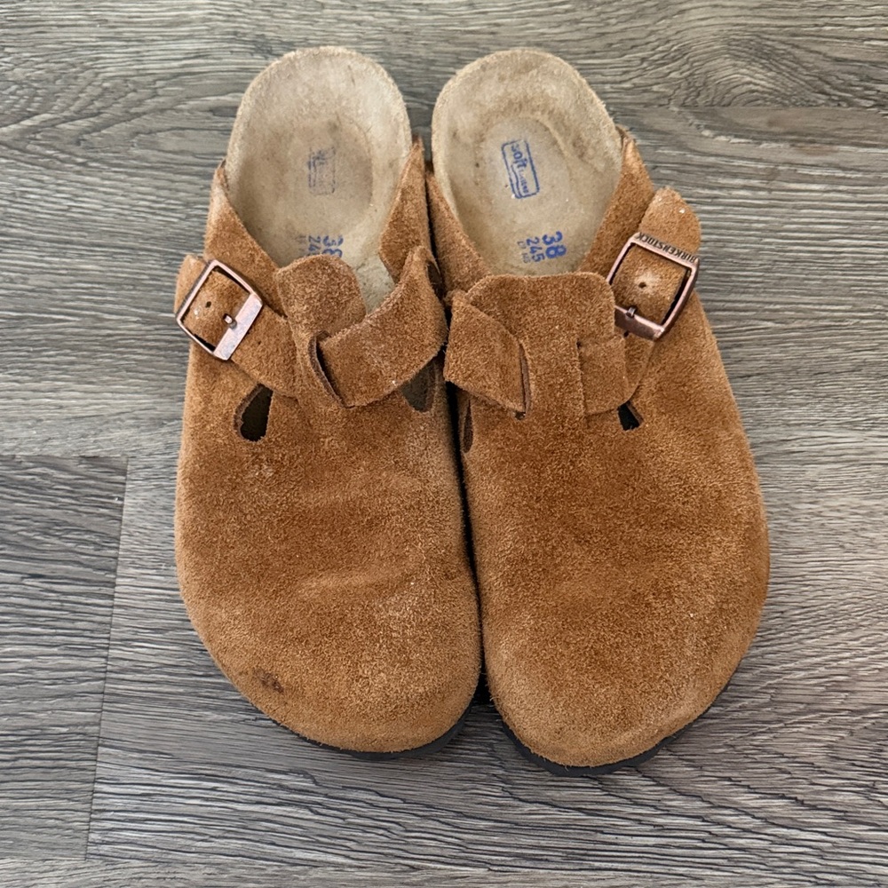 Birkenstock Suede Mules - Tan